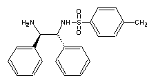 structue of  (1<I>R</I>,2<I>R</I>)-(-)-<I>N</I>-<I>p</I>-Tosyl-1,2-diphenylethylenediamine, the CAS No. is 144222-34-4