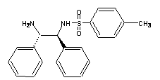structue of  (1<I>S</I>,2<I>S</I>)-(-)-<I>N</I>-<I>p</I>-Tosyl-1,2-diphenylethylenediamine, the CAS No. is 167316-27-0