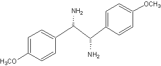 structue of (1<I>S</I>,2<I>S</I>)-1,2-Di(4'-methoxyphenyl)-1,2-diaminoethane, the CAS No. is 58520-03-9