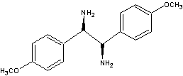 structue of (1<I>R<I>,2<I>R</I>)-1,2-Di(4'-methoxyphenyl)-1,2-diaminoethane, the CAS No. is 58520-04-0