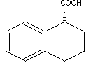 structue of (<I>R</I>)-1, 2, 3, 4-Tetrahydronaphthoic acid, the CAS No. is 23357-47-3