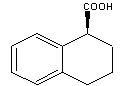 structue of (<I>S</I>)-1, 2, 3, 4-Tetrahydronaphthoic acid, the CAS No. is 85977-52-2