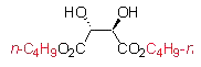structue of Dibutyl <I>D</I>-tartrate, the CAS No. is 62563-15-9