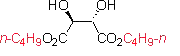structue of Dibutyl <I>L</I>-tartrate, the CAS No. is 87-92-3